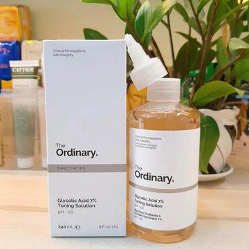 The Ordinary Glycolic Acid 7% Toning Solution – Exfoliating Face Toner for Radiant Skin, Removes Dead Skin Cells, Brightens & Smoothens, 240ml